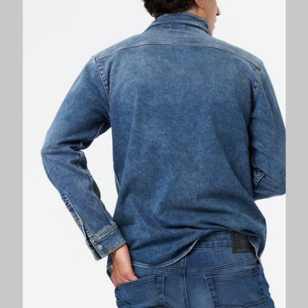 Buffalo David Bitton Shane Denim Shirt L - Picture 5 of 14